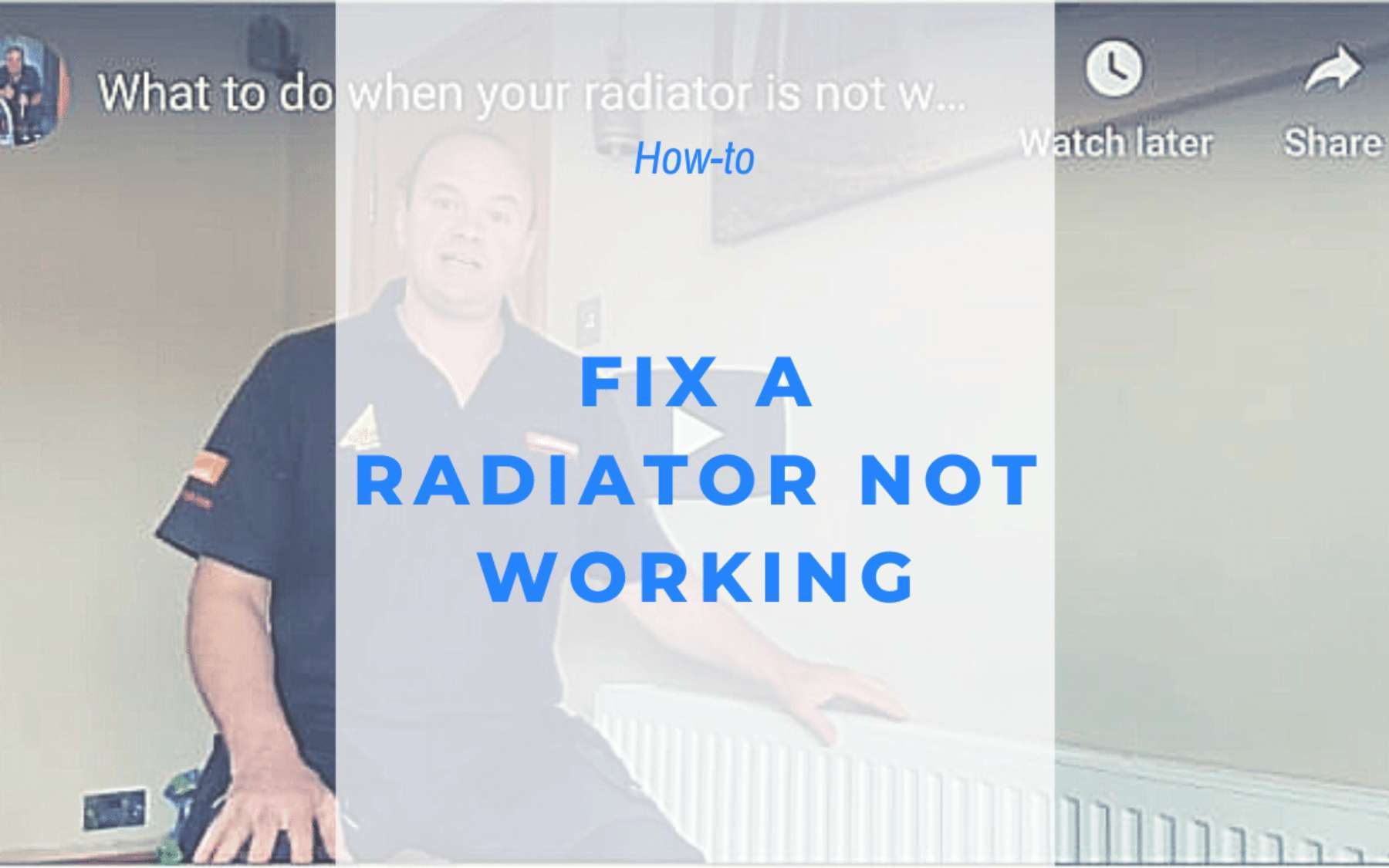 Simple video guide to fixing a radiator that isn't heating up, filmed during a service visit in Northwood.